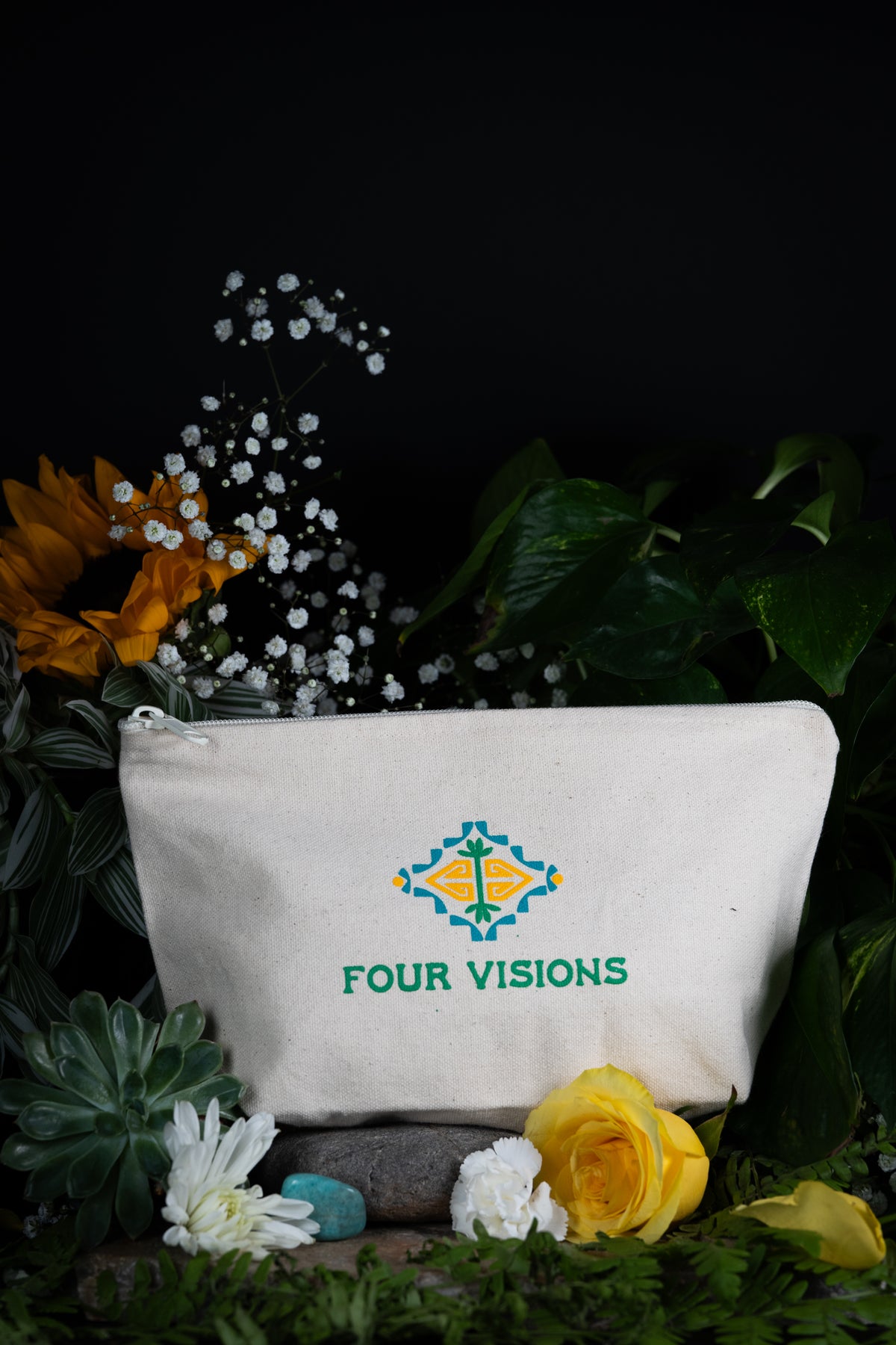 Four Visions Organic Canvas Accessory Pouch
