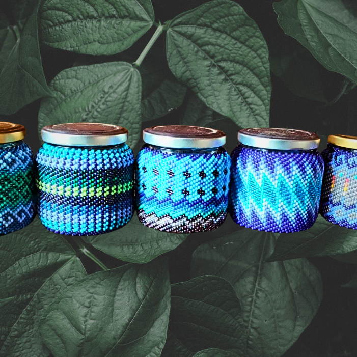 Beaded Medicine Jar