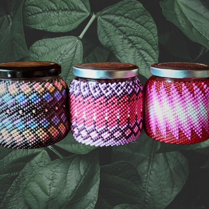 Beaded Medicine Jar