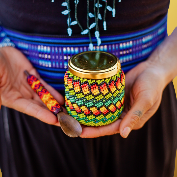 Beaded Medicine Spoon