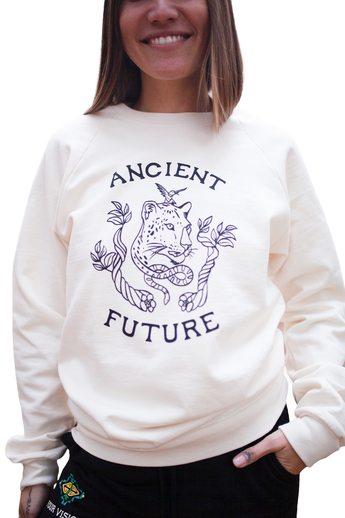 Ancient Future Organic Raglan Crew Sweatshirt