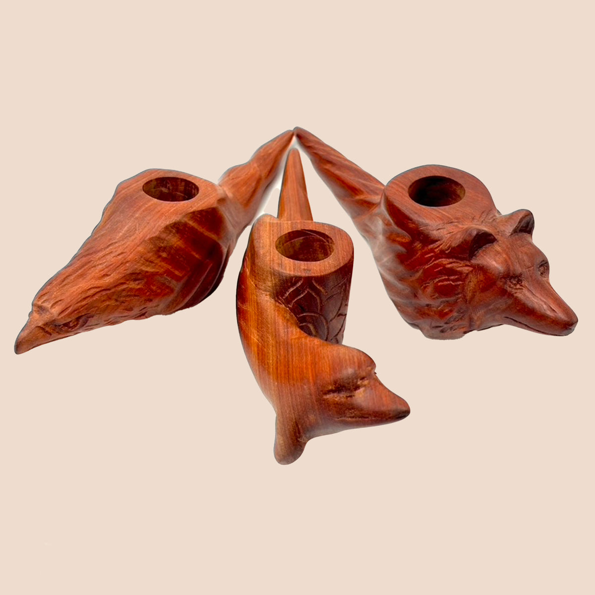 Hand Carved Shipibo Prayer Pipes